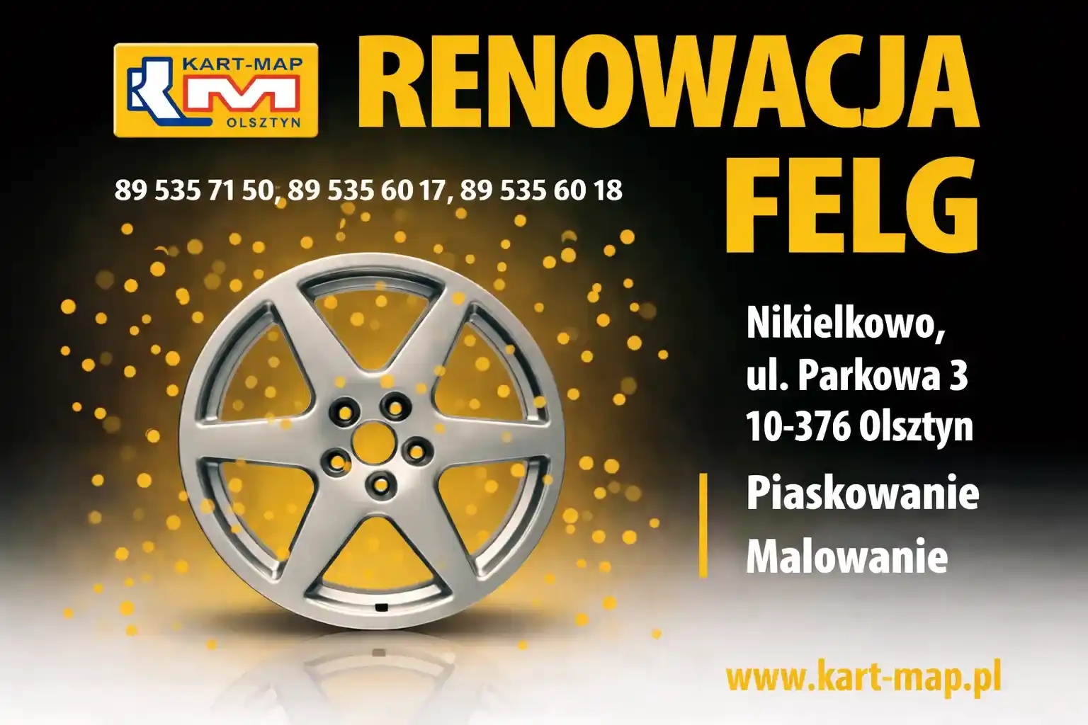 renowacja felg kart map olsztyn