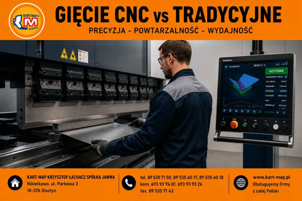 Gięcie CNC vs tradycyjne