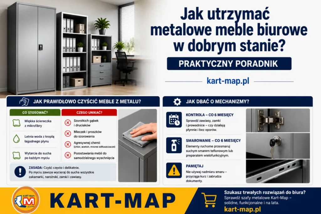 jak utrzymać metalowe meble biurowe w dobrym stanie