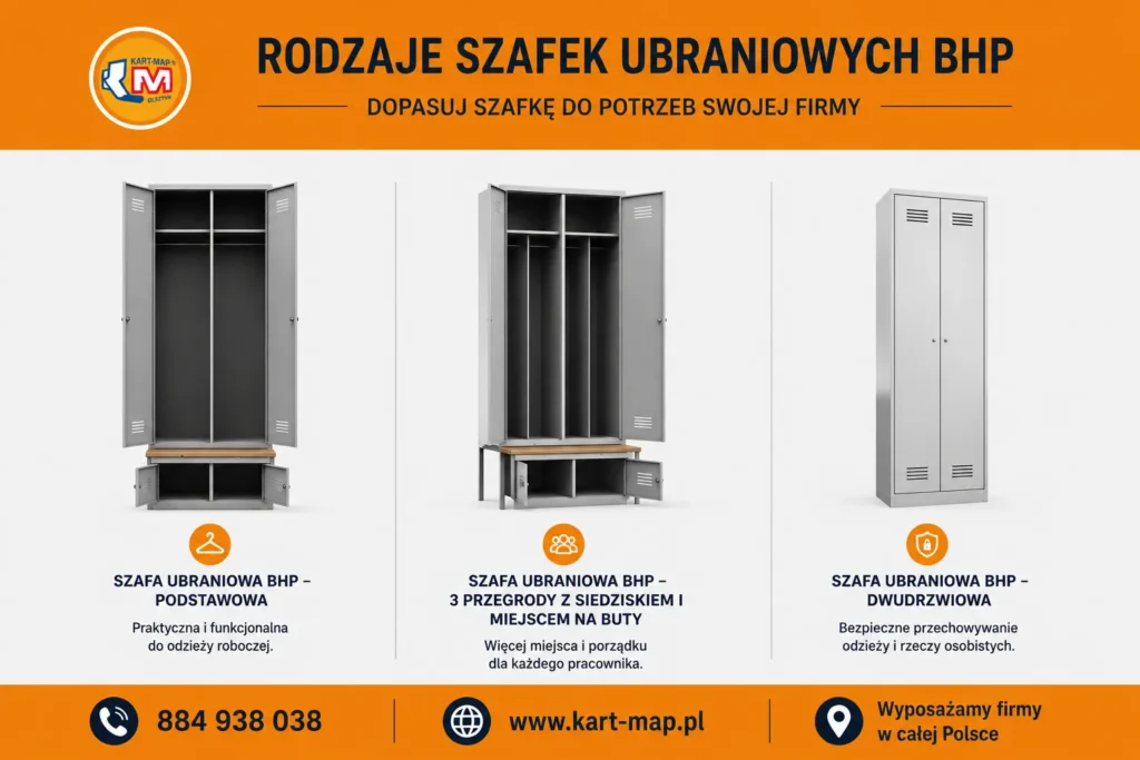 szafki ubraniowe bhp - wymagania prawne i praktyczne